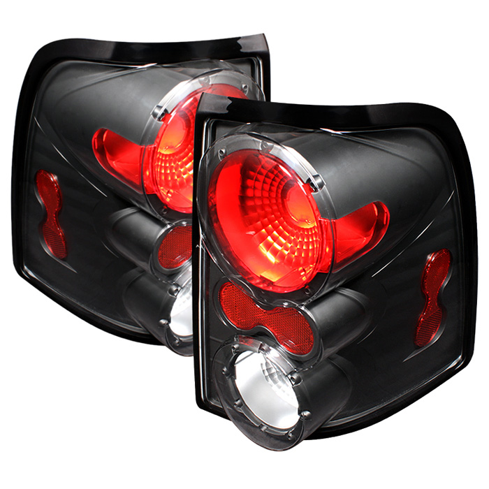 Ford Explorer 4Dr (Except Sport Trac) 02-05 Euro Style Tail Lights - Black