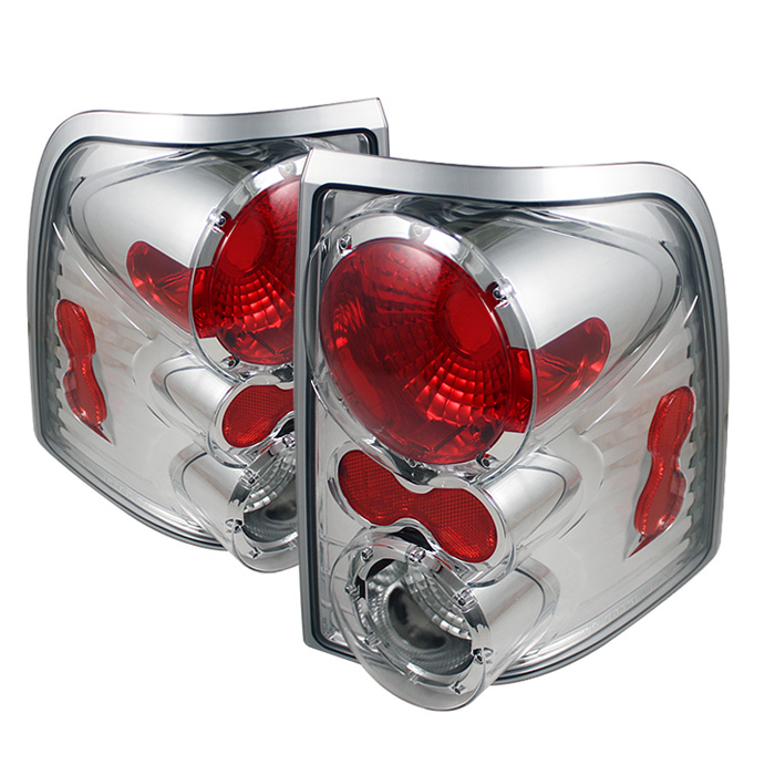 Ford Explorer 4Dr (Except Sport Trac) 02-05 Euro Style Tail Lights - Chrome