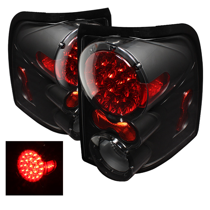 Ford Explorer 4Dr (Except Sport Trac) 02-05 LED Tail Lights - Black