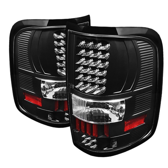 Ford F150 Styleside 04-08 (Not Fit Heritage & SVT) LED Tail Lights - Black