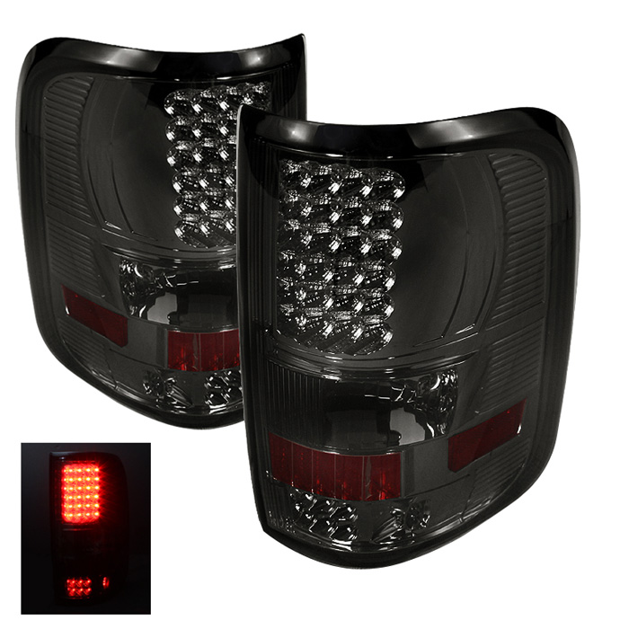 Ford F150 Styleside 04-08 (Not Fit Heritage & SVT) LED Tail Lights - Smoke