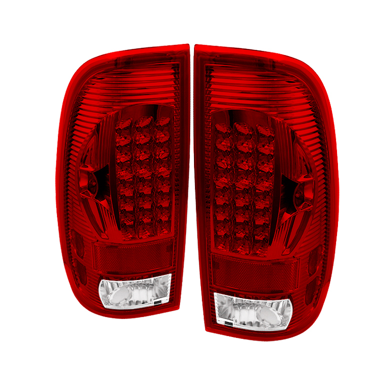 Ford F150 Styleside 97-03 / F250/350/450/550 Super Duty 99-07 LED Tail Lights - Red Smoke