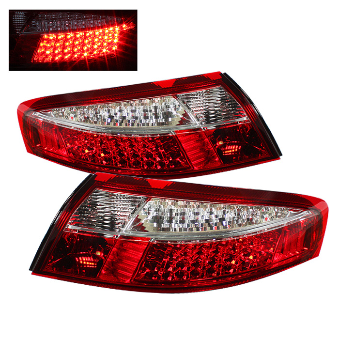 Porsche 911 996 ( Non 4S. Turbo. GT3 ) 99-04 LED Tail Lights - Red Clear