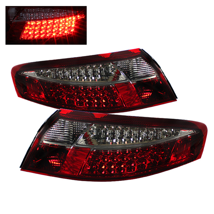 Porsche 911 996 ( Non 4S. Turbo. GT3 ) 99-04 LED Tail Lights - Red Smoke