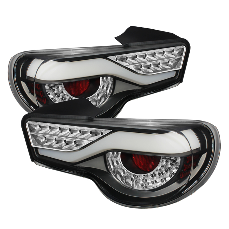 Scion FRS 12-14 / Subaru BRZ 12-14 Light Bar LED Tail Lights - Black