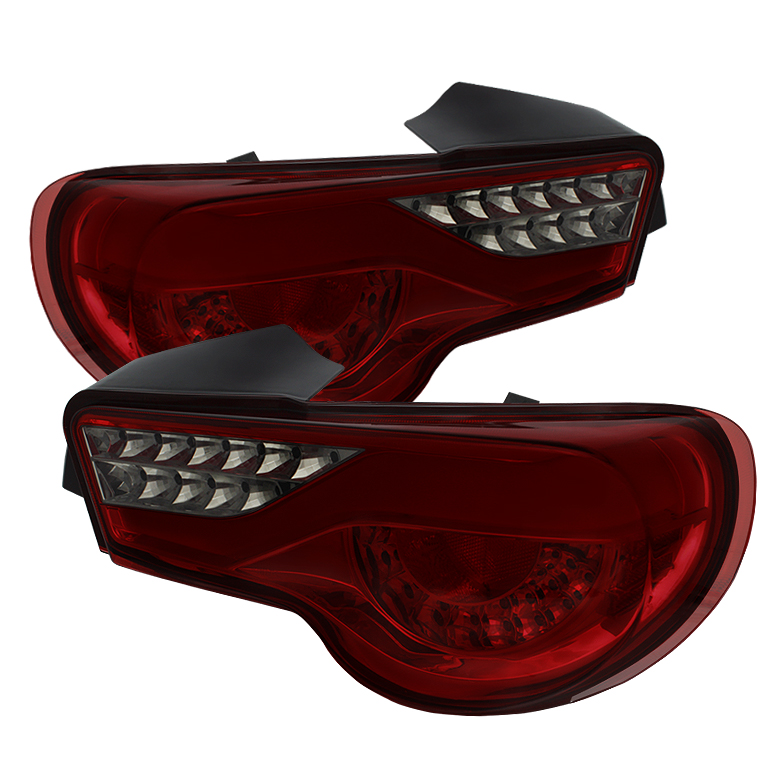 Scion FRS 12-14 / Subaru BRZ 12-14 Light Bar LED Tail Lights - Red Smoke