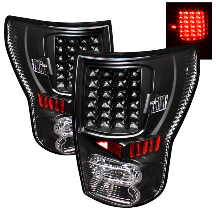 Toyota Tundra 07-13 LED Tail lights - Black