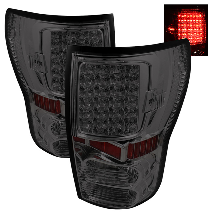 Toyota Tundra 07-13 LED Tail Lights - Smoke