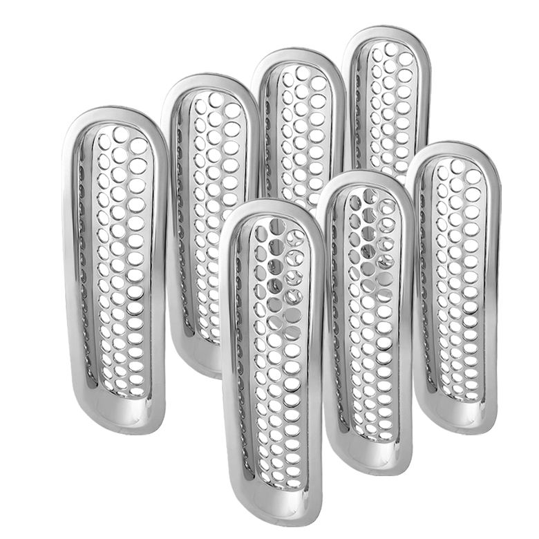 Jeep Wrangler 07-14 7 pcs Chrome Grille insert