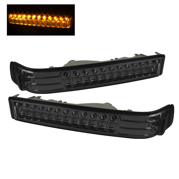 Chevy S10 / Blazer 98-03 LED Amber Bumper Lights - Smoke