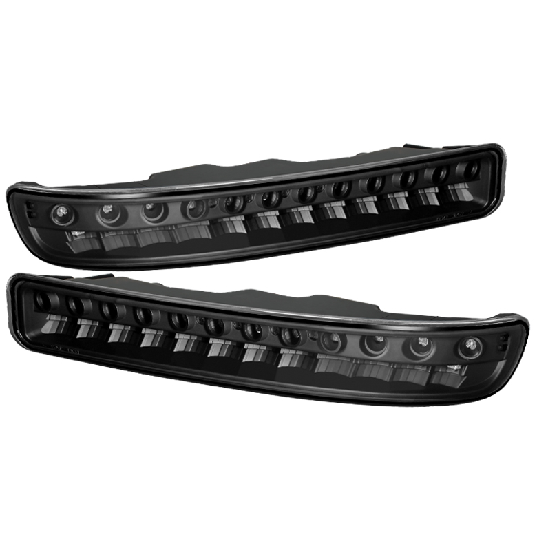 GMC Sierra 99-06 Yukon 00-06 (don?t fit Denali) Full LED Bumper Lights - Black