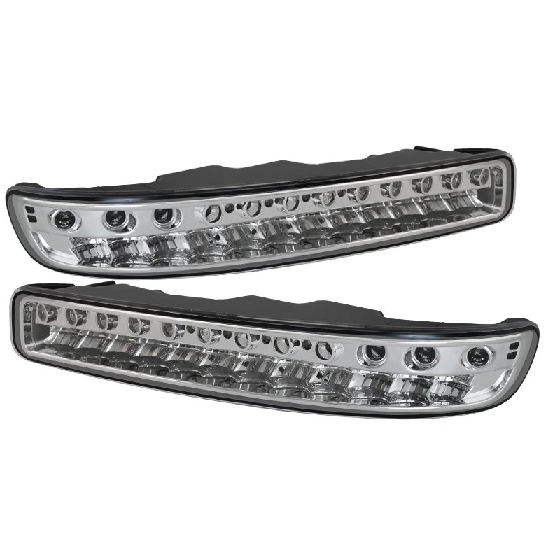 GMC Sierra 99-06 Yukon 00-06 (don?t fit Denali) Full LED Bumper Lights - Chrome