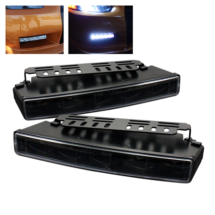 Universal DRL ( Engine Activated ) LED Lights - Black