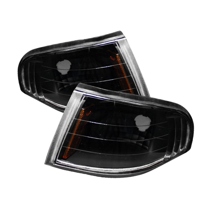 Ford Mustang 94-98 Amber Corner Lights - Black