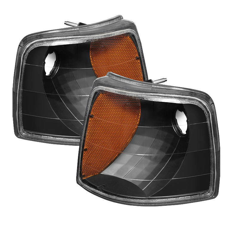 Ford Ranger 93-97 Amber Corner Lights - Black