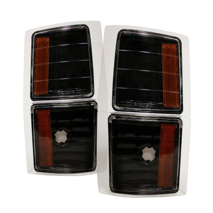 GMC C/K 94-98 Amber Corner Lights 4 PCS - Black