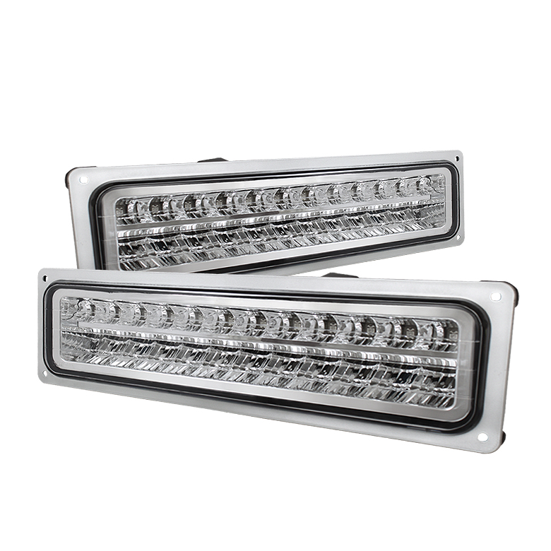 Chevy C10 88-98 LED Bumper Lights - Chrome