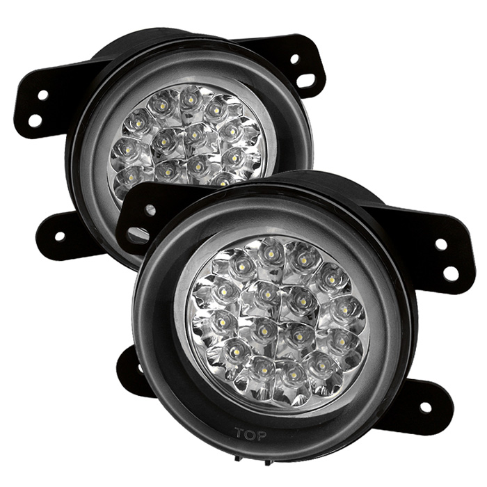 Dodge Magnum 05-08 / Journey 09-10 / Chrysler 300 05-10 ( 5.7L W/ Touring ) / PT Cruiser 06-09 / Jeep Wrangler 07-09 LED Fog Lights - Clear