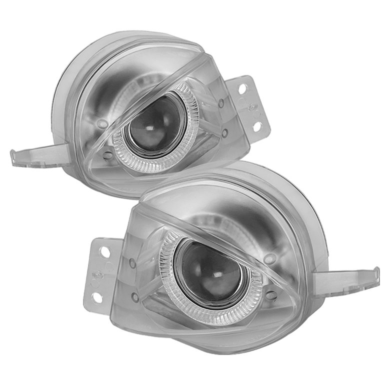 BMW E90 4dr 05-08 Halo Projector Fog Lights - Clear