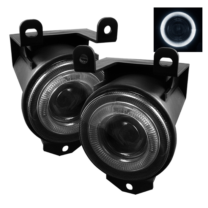 GMC Yukon Denali 99-06 (Not Fit XL/SLT) / Sierra Denali 02-06 / GMC Sierra C3 03-06 / Pontiac Bonneville SSE SSEI 96-99 Halo Projector Fog Lights - Smoke