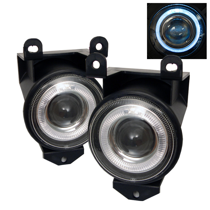 GMC Yukon Denali 99-06 (Not Fit XL/SLT) / Sierra Denali 02-06 / GMC Sierra C3 03-06 / Pontiac Bonneville SSE SSEI 96-99 Halo Projector Fog Lights - Clear