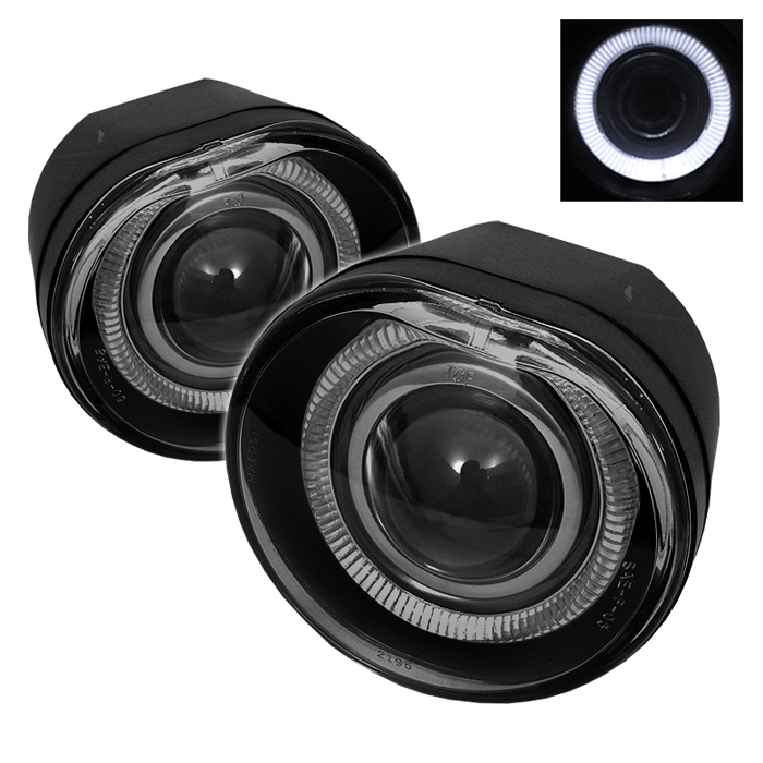 Jeep Liberty 02-04 Halo Projector Fog Lights - Smoke