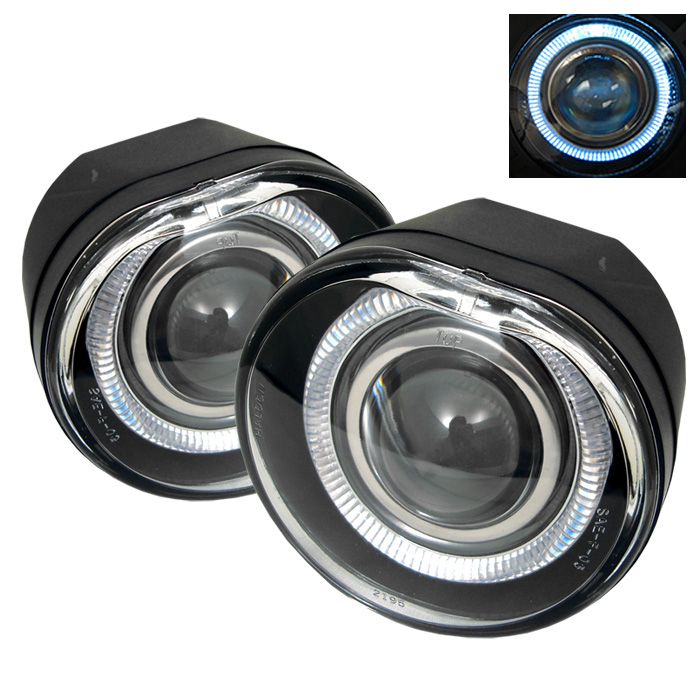 Jeep Liberty 02-04 Halo Projector Fog Lights - Clear