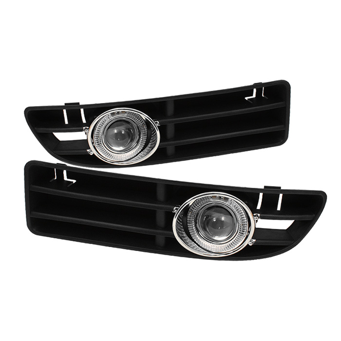 Volkswagen Jetta 99-05 Projector Halo Fog Lights - Clear