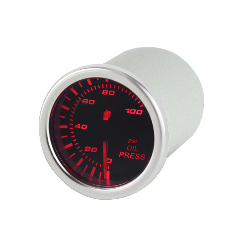 Oil Pressure Gauge 7 Color Display - Smoke