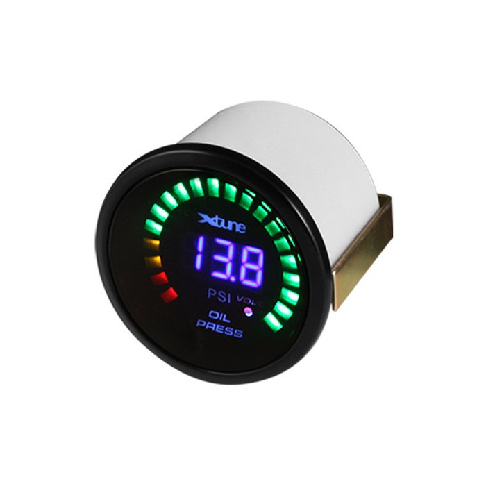 Xtune Digital Oil Pressure Gauge 52MM - Smoke