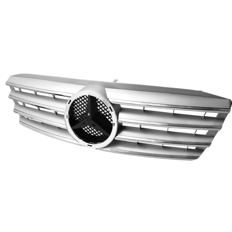 Mercedes C-Class W203 01-07 Front Grille - Silver