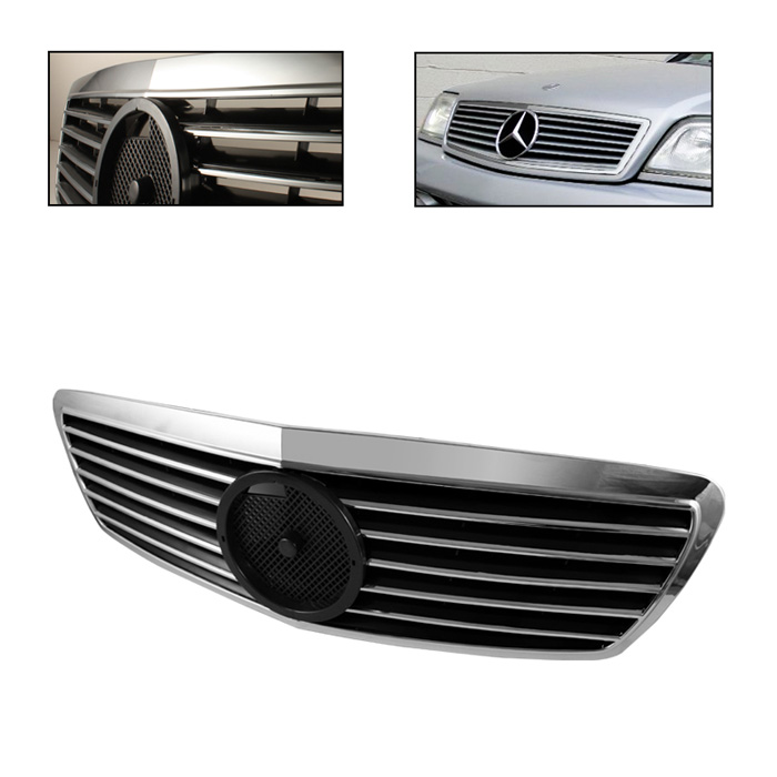 Mercedes Benz E-Class W211 03-06 SL Style Front Grille - Chrome