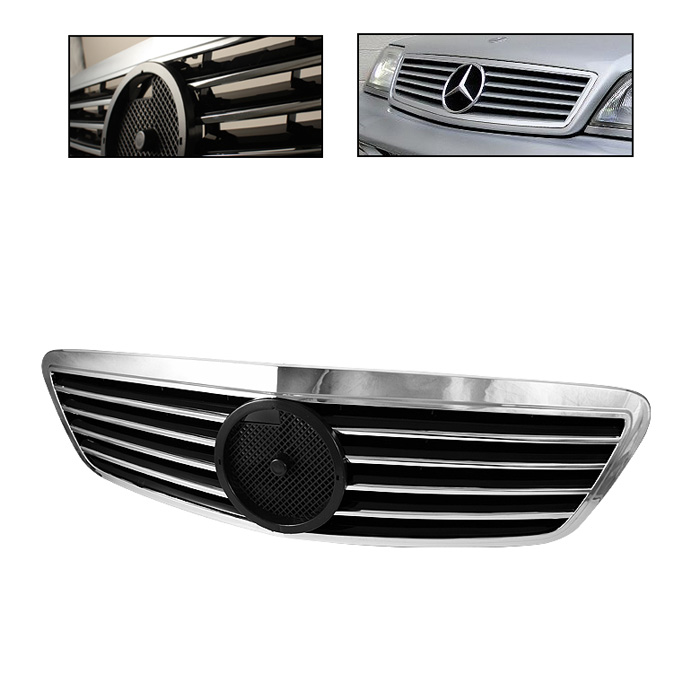 Mercedes S-Class W220 00-02 SL Style Front Grille - Chrome