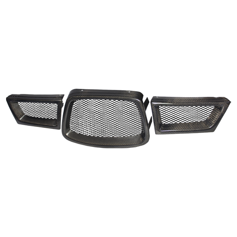 Subaru Impreza WRX 06-07 3pcs Front Grille - Carbon Fiber