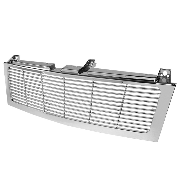 Chevy Silverado 1500/2500/3500 99-02 ( Does Not Fit HD Model ) / Chevy Suburban 1500/2500 00-06 / Chevy Tahoe 00-06 Center Only ( Require HD-YD-CS99-1PC Headlight ) Horizontal Front Grille - Chrome