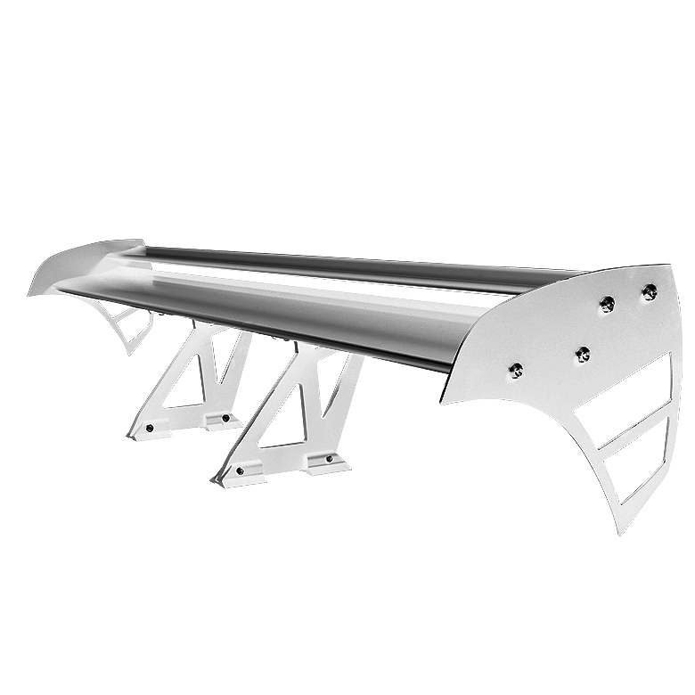 Type S 52 Inch Double Deck GT Wing Aluminum - Silver