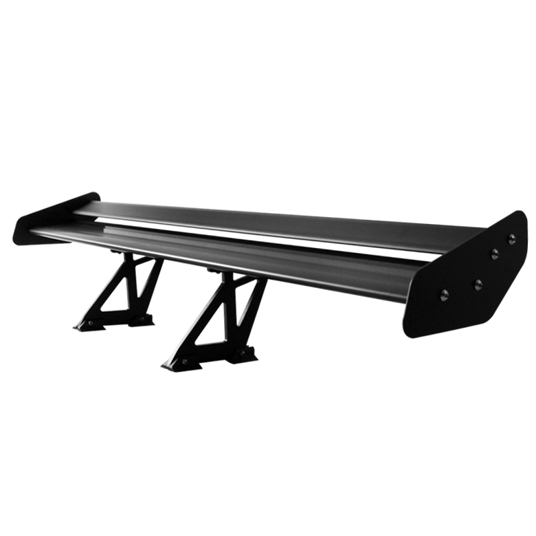 Type V 52 Inch Double Deck GT Wing Aluminum - Black