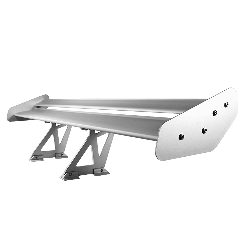 Type V 52 Inch Double Deck GT Wing Aluminum - Silver