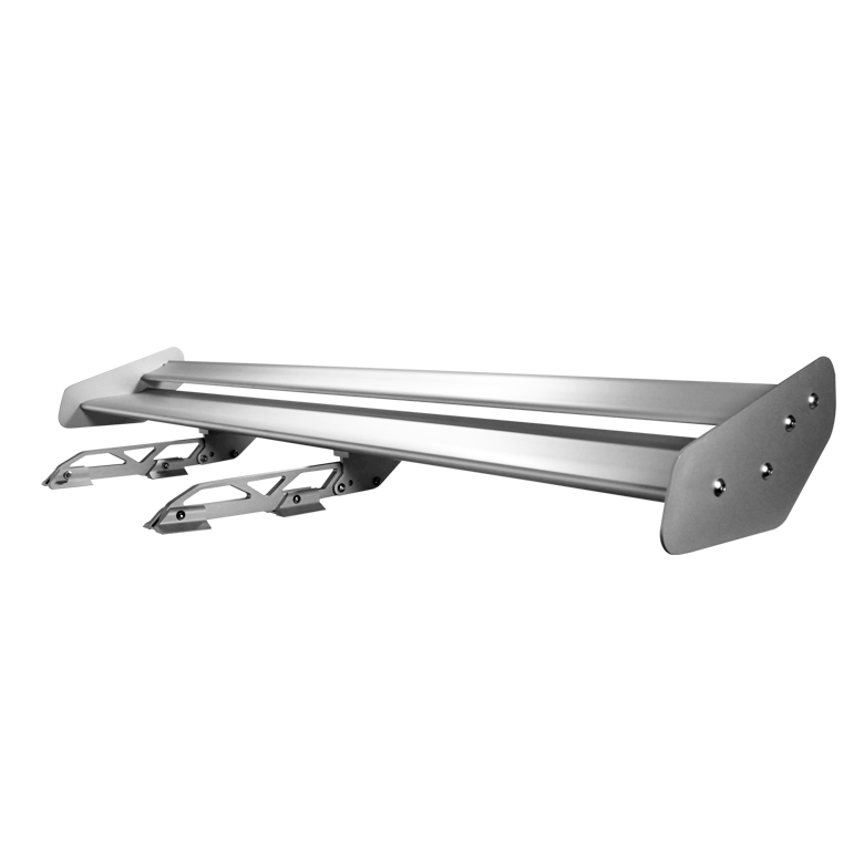 Type X 52 Inch Double Deck GT Wing Aluminum - Silver