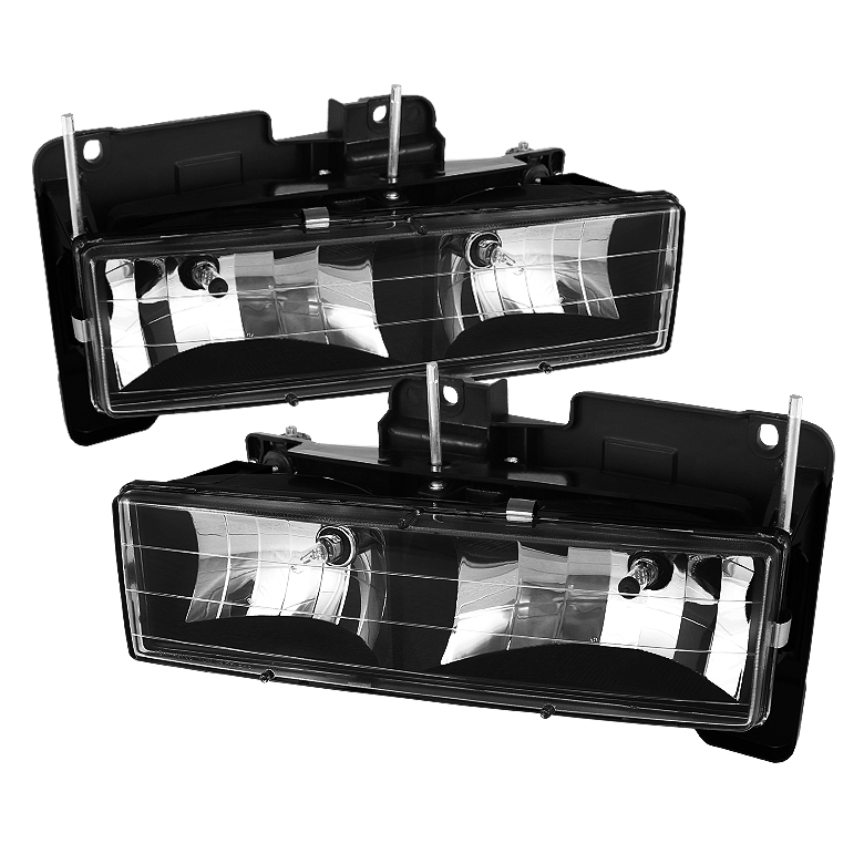 Chevy C/K Series 1500/2500/3500 88-99 / Chevy Tahoe 95-99 / GMC C/K Series 1500/2500/3500 / GMC Jimmy 92-94 / GMC Yukon 92-99 ( Replaceable City Lights ) / Chevy Silverado 88-98 / Chevy Suburban 88-98