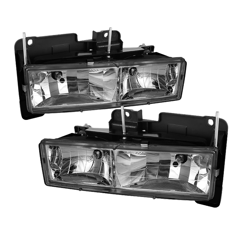 Chevy C/K Series 1500/2500/3500 88-99 / Chevy Tahoe 95-99 / GMC C/K Series 1500/2500/3500 / GMC Jimmy 92-94 / GMC Yukon 92-99 ( Replaceable City Lights ) / Chevy Silverado 88-98 / Chevy Suburban 88-98