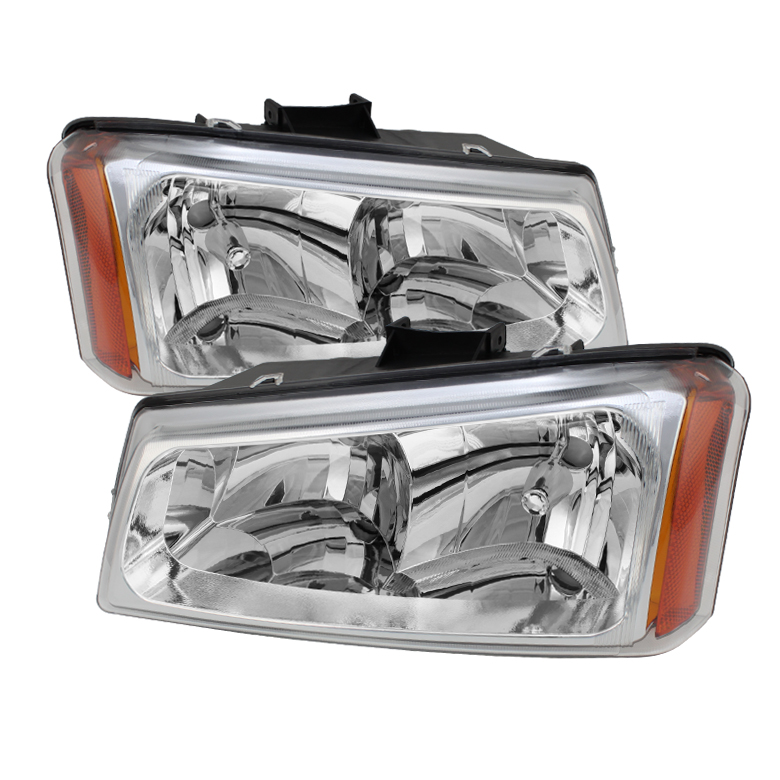 Chevy Silverado 1500/2500/3500 03-06 / Chevy Silverado 1500HD 03-07 / Chevy Silverado 2500HD 03-06 Crystal Headlights - Chrome