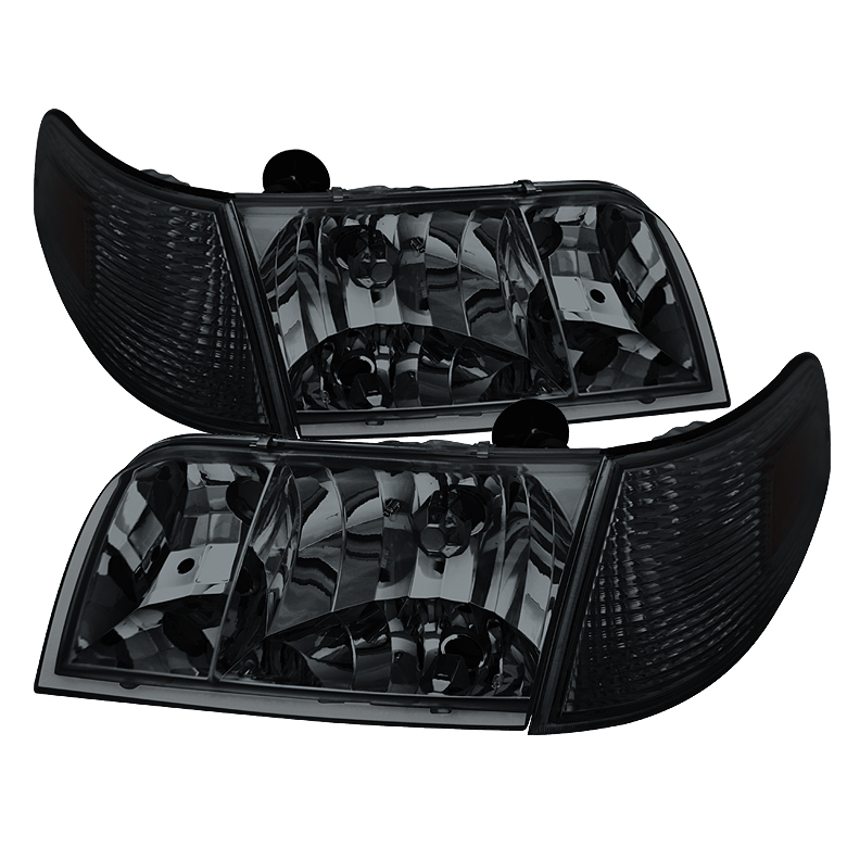 Crown Victoria 98-11 OEM HeadLights With Corner Lights set - Smoked