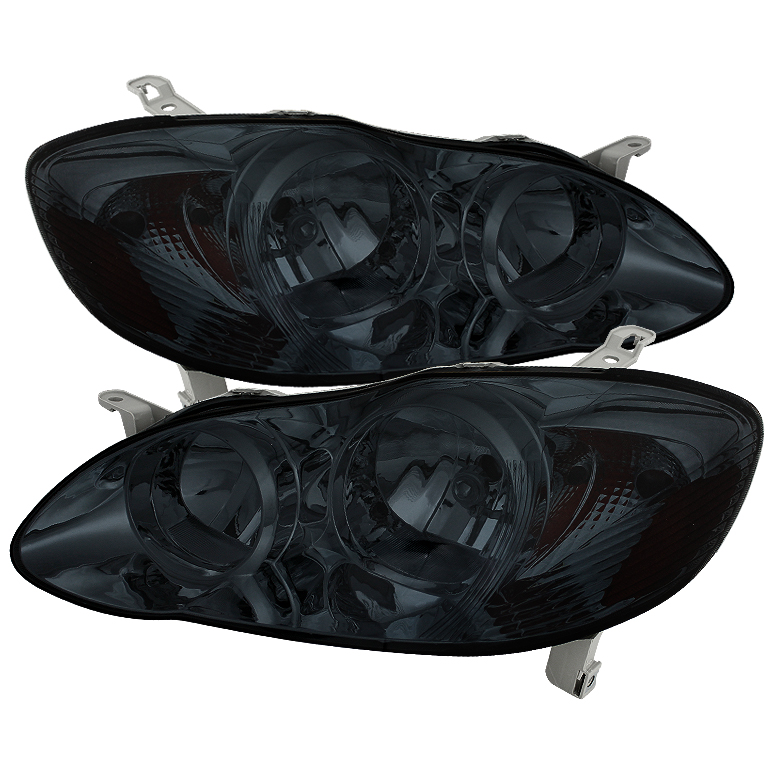 Toyota Corolla 03-06 Crystal Headlights - Smoke