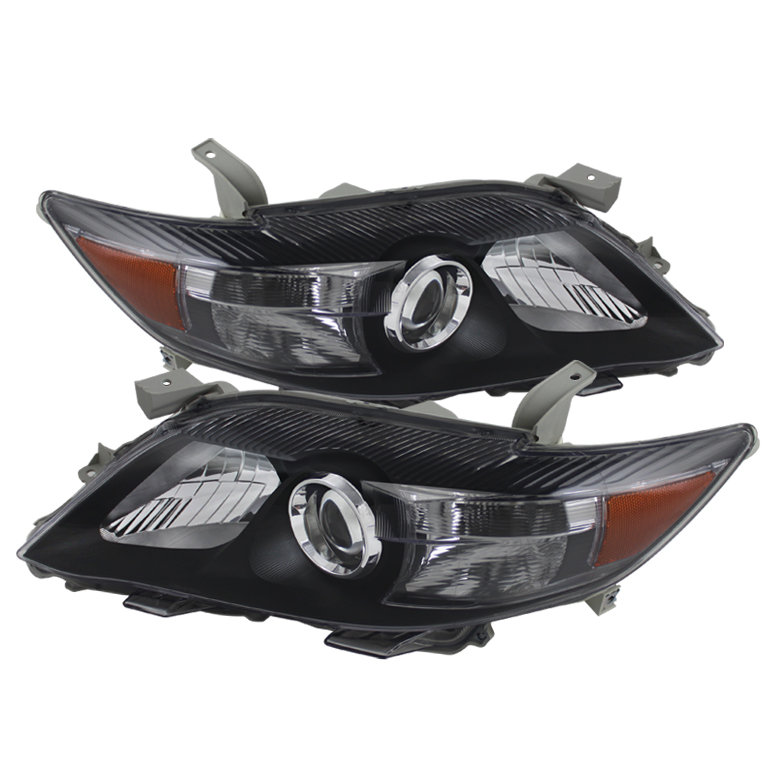 Toyota Camry 10-11 ( USA Built/NAL ) Amber Projector Headlights - Black