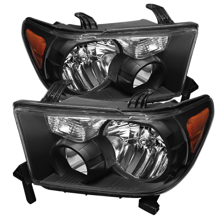 Toyota Tundra 07-13 / Toyota Sequoia 08-13 OEM Style Headlights ( Will Not Fit Model With Headlight Washer ) - Black