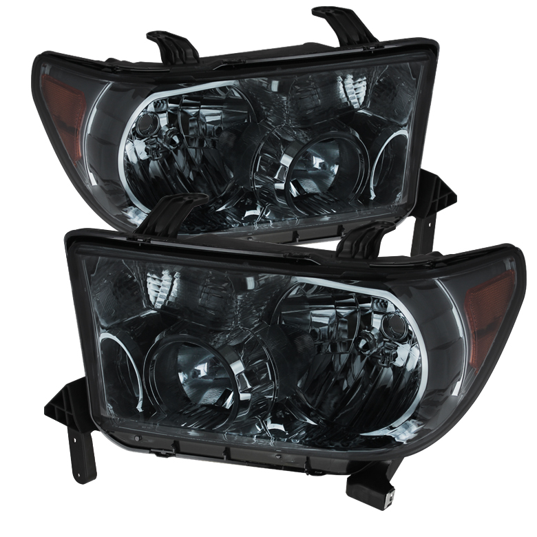 Toyota Tundra 07-13 / Toyota Sequoia 08-13 OEM Style Headlights ( Will Not Fit Model With Headlight Washer ) - Smoked