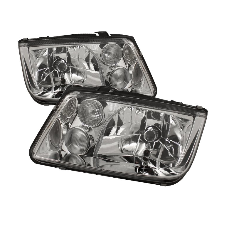 Volkswagen Jetta 99-05 Crystal Headlights - Chrome