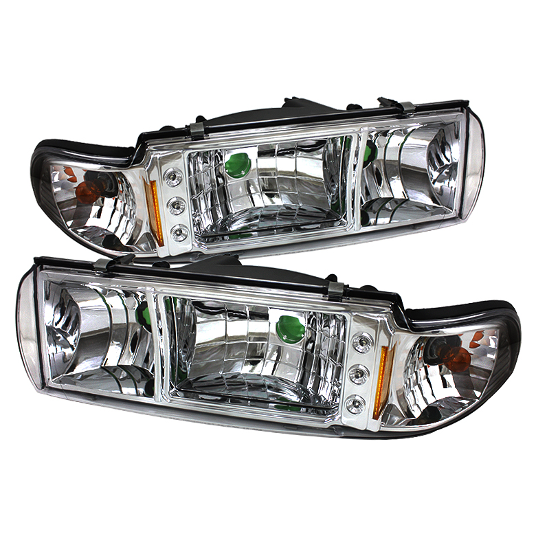 Chevy Caprice 91-96 / Impala 91-96 1PC LED Crystal Headlights - Chrome