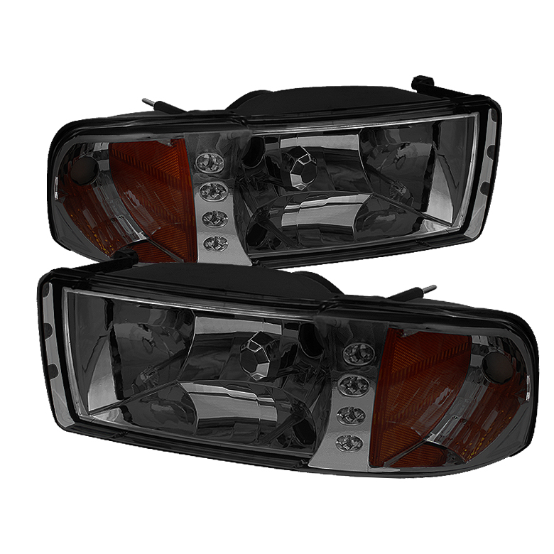 Dodge Ram 1500/2500/3500 94-01 1PC Crystal Headlights - Smoke